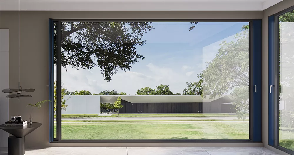 Ferestre inovatoare din aluminiu cu microventilație pentru clădiri rezidențiale și comerciale moderne